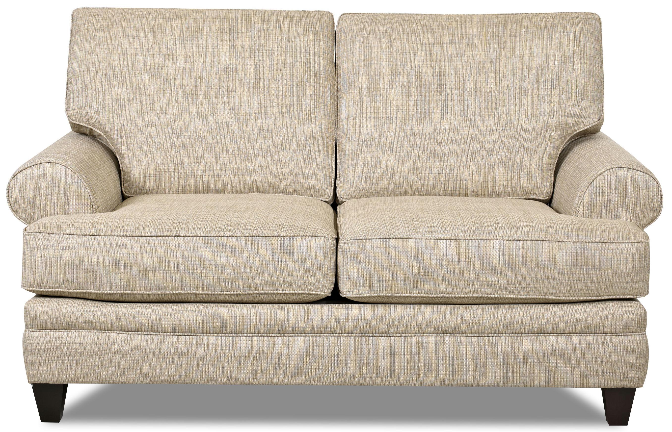 Klaussner Fresno K99340 LS Transitional Loveseat with Low Profile